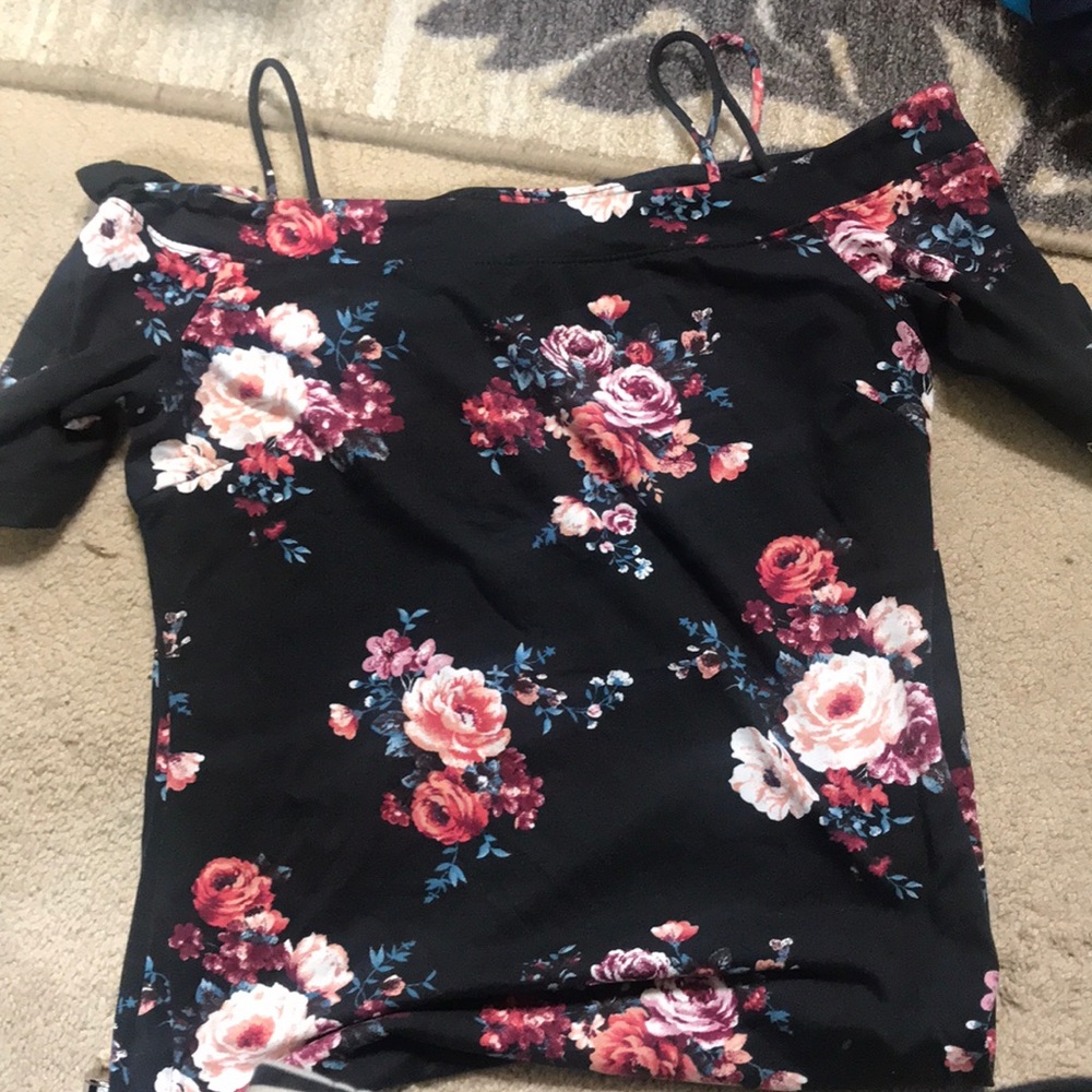 Off the shoulder floral dress